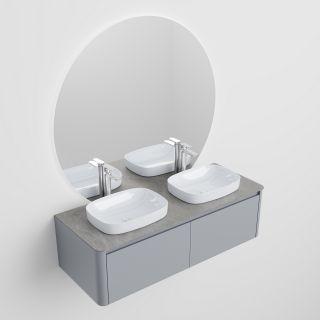 Тумба с раковиной Black&White Universe 9151400-2 Double 140 см бежевый